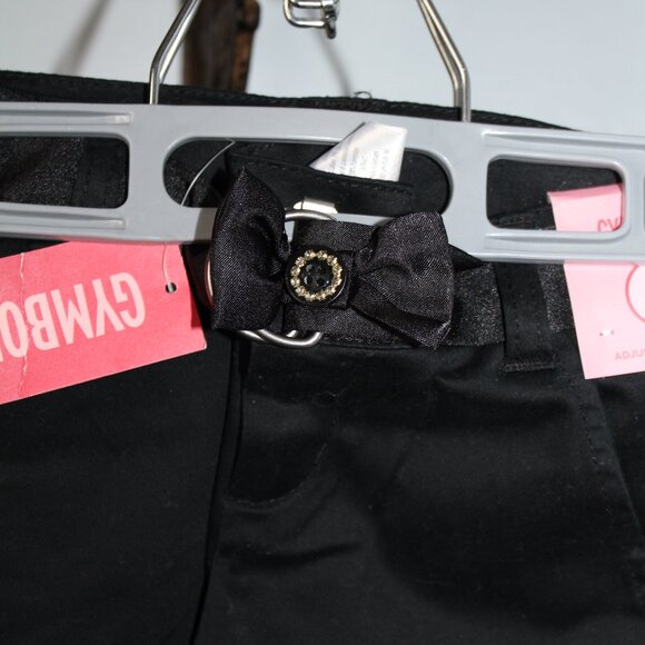 Gymboree Size 5 Black Cotton Pant Satin trim - Picture 2 of 3